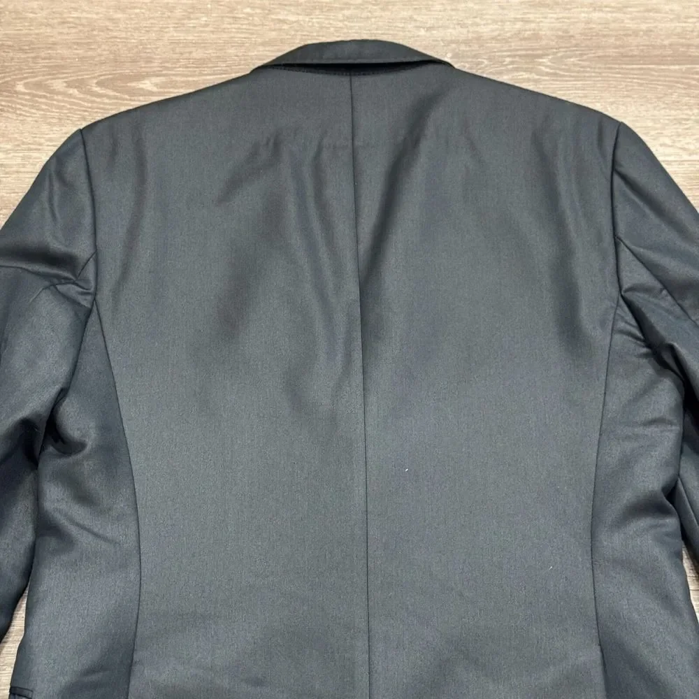 Zara Man Sport Coat Mens‎ 38 Blue Blazer 2 Button Casual Jacket Viscose Casual